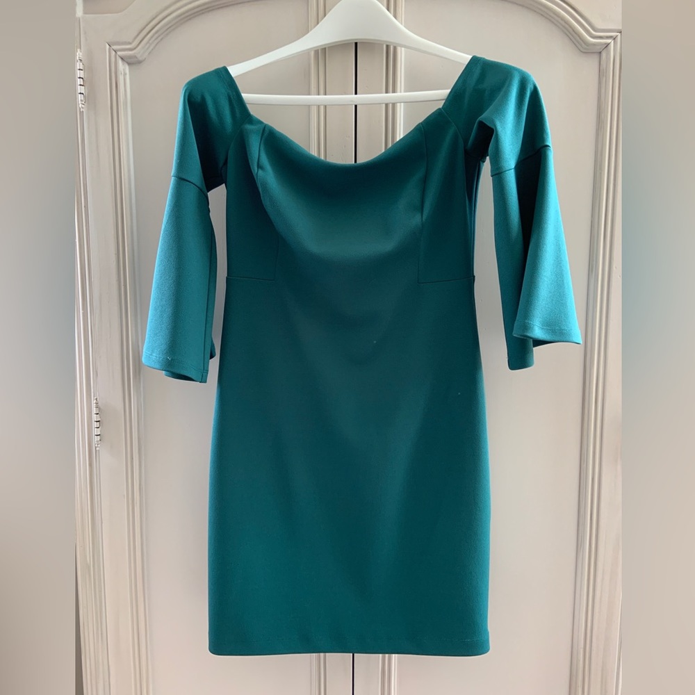 Cynthia Steffe, off the shoulder, cocktail dress.